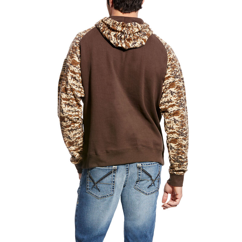 Ariat Western: Patriot Sudadera Con Capucha Hombre - Cafe Camuflaje (HUEQN3916)